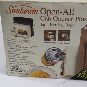 Electric can opener-New in original box-Vintage Sumbeam open all